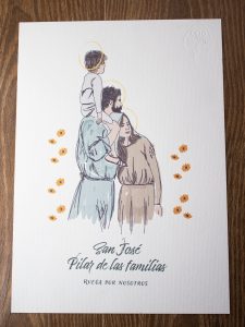 Lámina San José, Pilar de las familias - Imagen 2