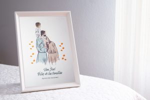 Lámina San José, Pilar de las familias